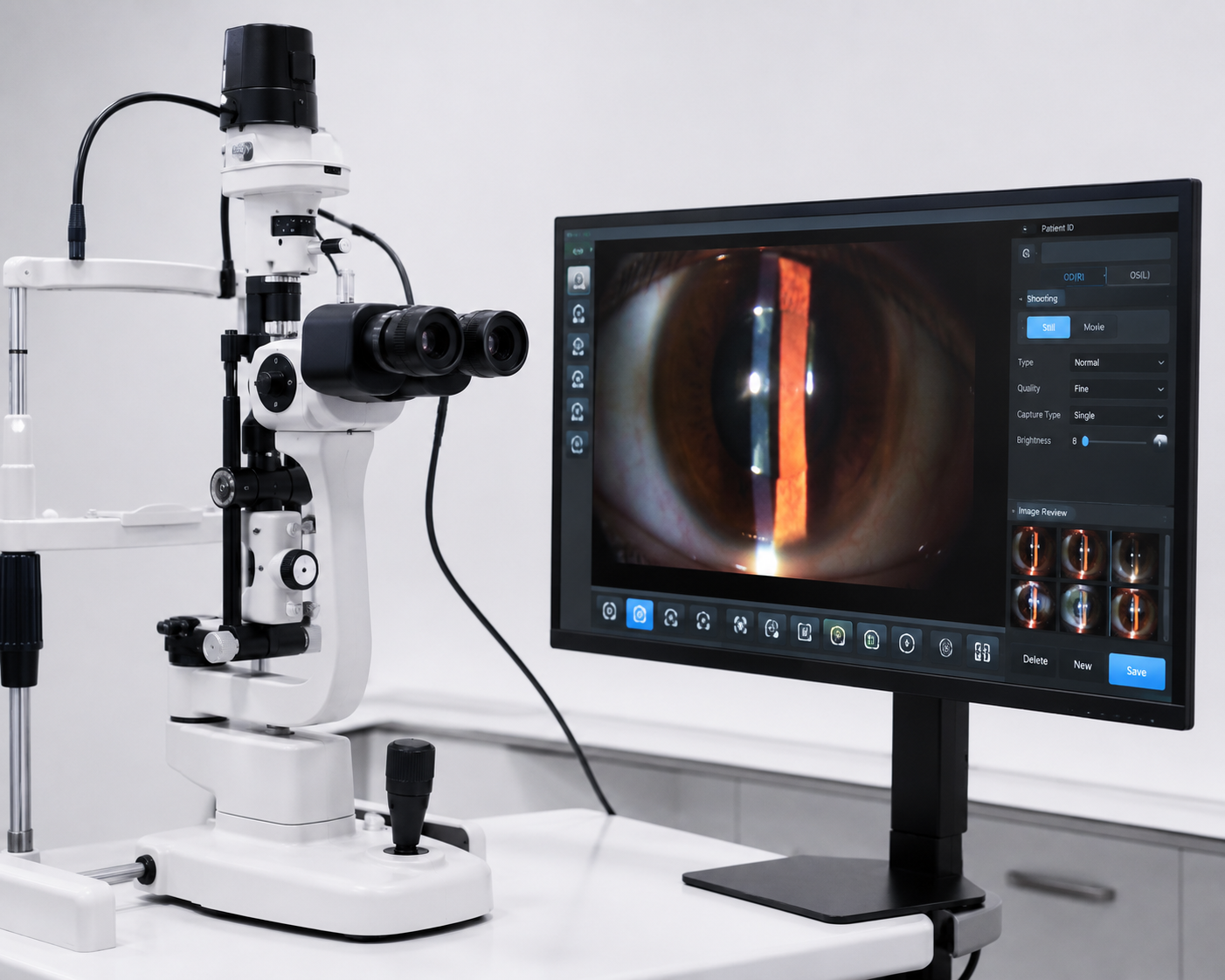 Slit lamp imaging system