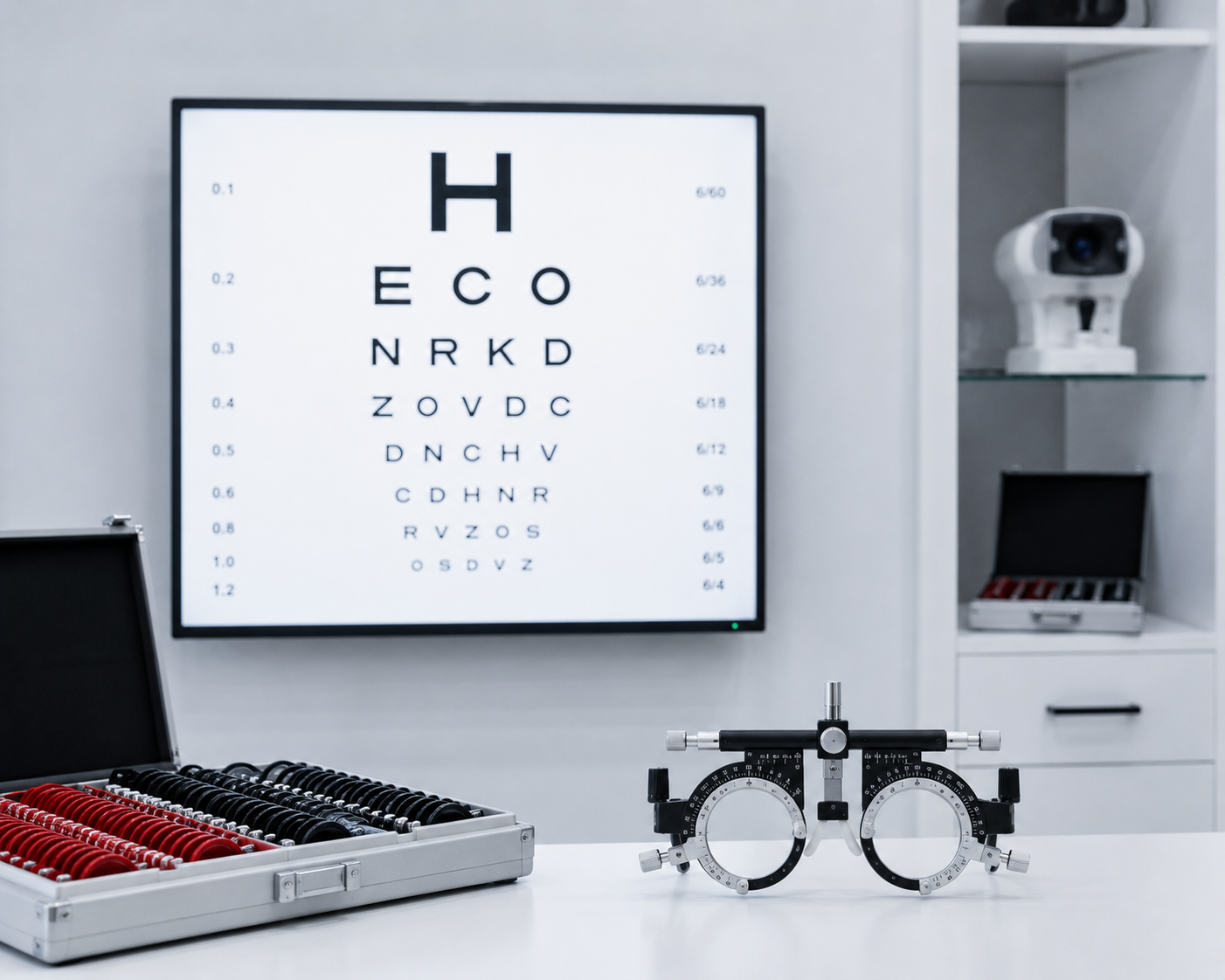 Digital vision testing equipment